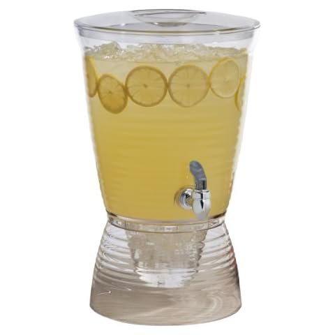 JoyJolt 1-Gallon Drink Dispenser. Glass Beverage Dispenser with Spigot plus  Ice Cylinder and Fruit Infuser! Water Dispenser, Lemonade Stand, Punch Bowl,  Juice Container - Drink Dispensers for Parties : Buy Online at