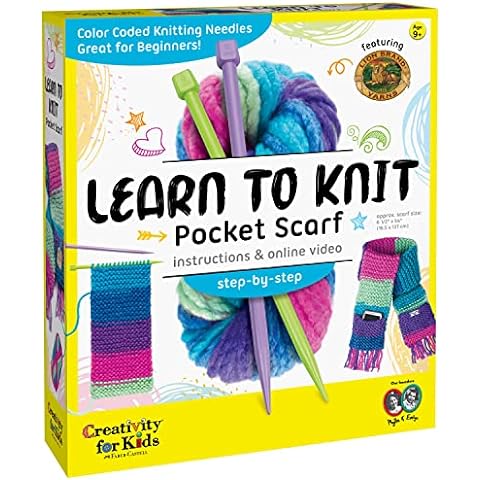  Knitting Kits for Beginners Adults – Practical and Easy to Use  Hat Knitting Kit with Yarn, Bamboo Knitting Needles, Faux Pom Pom –  Complete Beginners Knitting Kit – Lovely Present for
