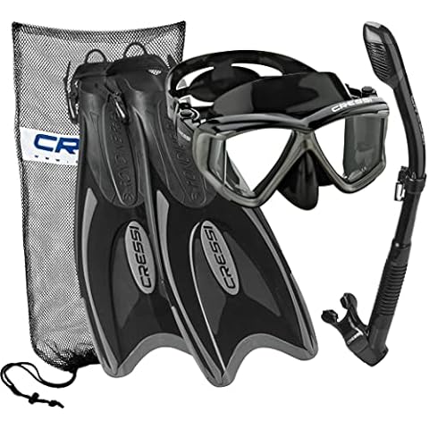 Cressi Adult Snorkeling Kit, Mask & Dry Snorkel - Quality Equipment for  Discovering the Underwater World | Ikarus & Orion Dry: Designed in Italy