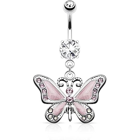 Crystal Body Piercing Rings for Men