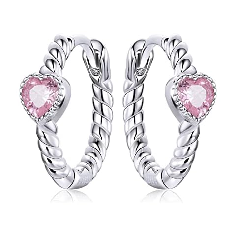 Crystal Hoop Earrings for Girls