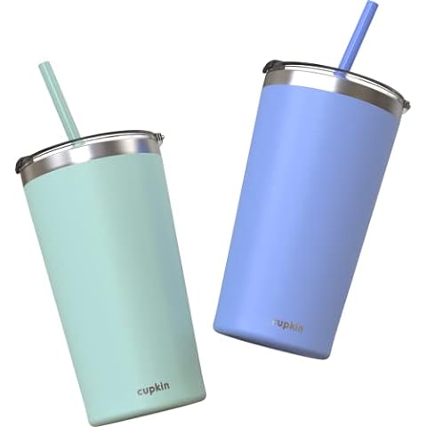 Pack of 4 Coktik 30 Oz Tumblers with Straw