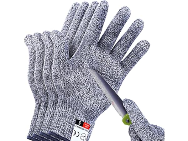 Level 9 Cut Resistant Glove Food Grade, Stainless Steel Mesh Metal Glove  Knife Cutting Glove for Butcher Meat Cutting Oyster Shucking Kitchen  Mandoline Chef Slicing Fish Fillet (Medium) 