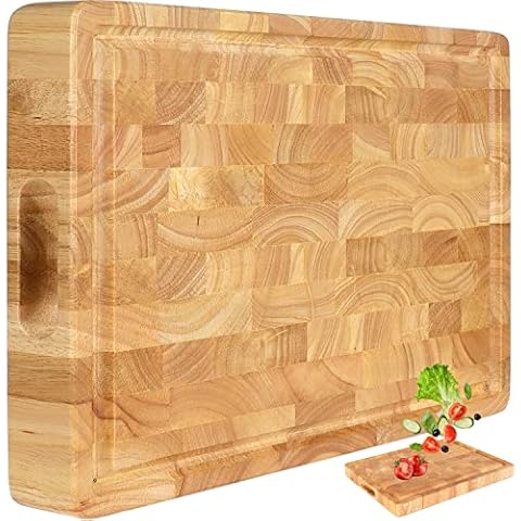 AZRHOM Small Walnut Wood Cutting Board for Kitchen Cheese