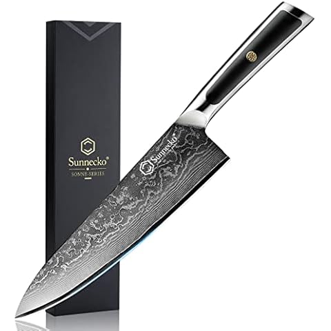 Kitory Damascus Paring Knife-3 inch Fruit Knife-Forged Fruit Knife with  VG10 Damascus 67 Layers Super Steel- Black G10 Handle-Gift Box for Home and