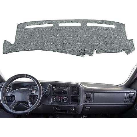 Fits 07-13 Chevy Silverado/GMC Sierra Dashboard Mat Pad Dash Cover-Dark Grey