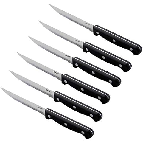 Core Home Stainless Steel 6 Piece Steak Knife Set 4.5” New Seal