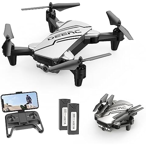 DEERC D60 Drones with Camera for Adults, Kids, FPV 1080P HD Video, Long  Battery Life, Gravity Sensor, Foldable, Hobby RC Quadcopter, Suitable as  Gifts