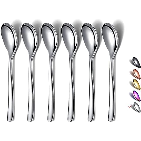 StirMaster Italian Style Mini Coffee Spoons Stainless Steel, Fancy
