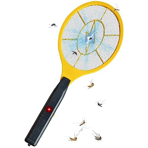 Black + Decker Electric Fly Swatter, Large Handheld Indoor & Outdoor  Mosquito & Bug Zapper with Battery-Powered Mesh Grid & Heavy-Duty Tennis  Racket Design