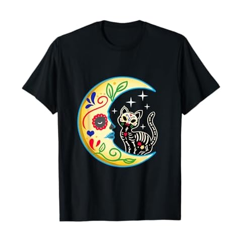 Dia De Los Muertos Cat Apparel thumbnail