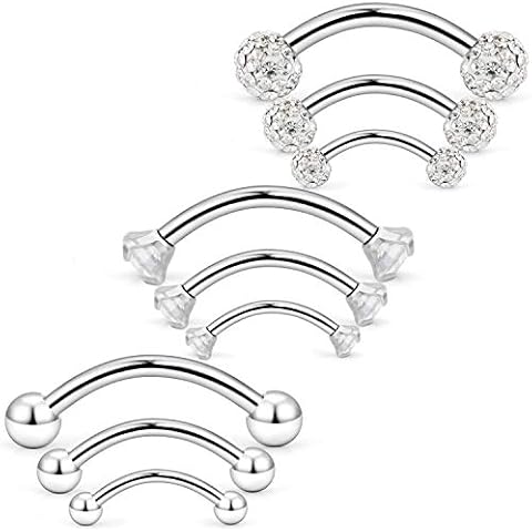 Diamond Body Piercing Barbells for Men