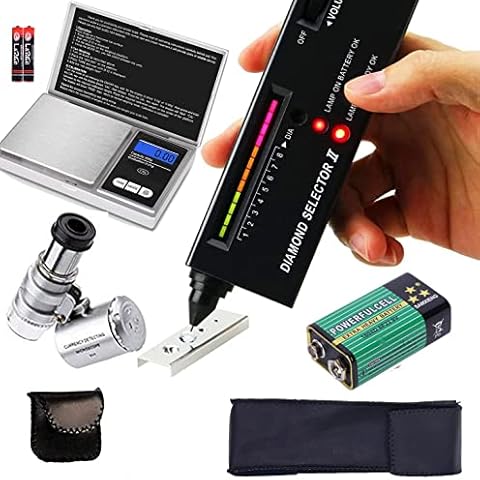 Fantia High Accuracy Professional Diamond Tester Portable Gem Selector Gemstone Jeweler Tool Testing Kit Pen