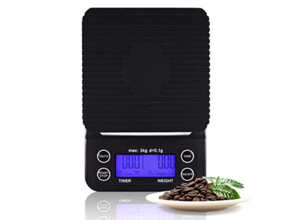  Greater Goods Digital Accurate Coffee Scale for Pour-Over  Maker, with Timer for Great French Press and General Kitchen Use, Designed  in St. Louis, (Onyx Black) : Home & Kitchen