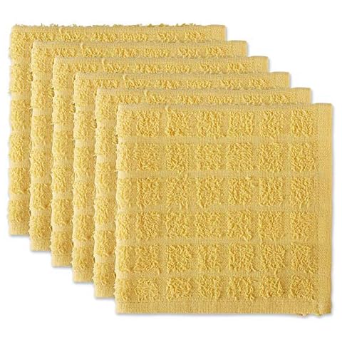 T-fal Premium Kitchen Towel (4-Pack), 12x13 Highly Absorbent, Super Soft  Long Lasting 100% Cotton Flat Waffle Dish Towel for Washing Dishes, Cool