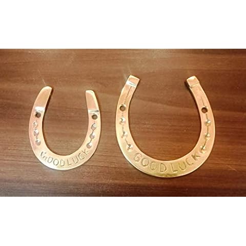 BUPOfromcn Lucky Horseshoe,Horse Shoe Decor Wall,Horse Shoes for Decorations, Medium Horseshoe Durable Cast Iron 5 Holes on Each Side for Indoor or