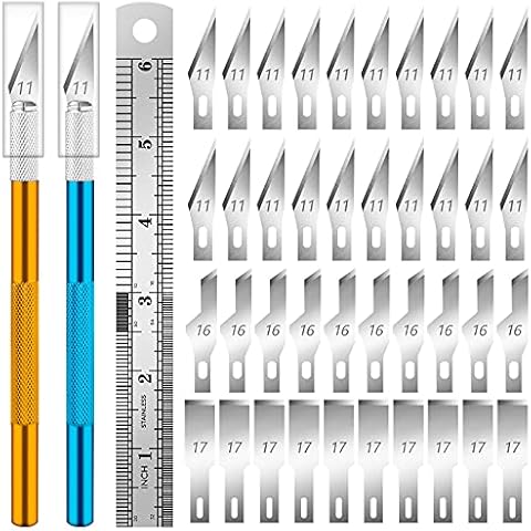 DIYSELF 16-Piece Craft Knife Set 3-Piece Hobby Knife with 10-Piece Exacto  Blades Precision Art Knife for Pumpkin Carving Modeling Exactly Knife