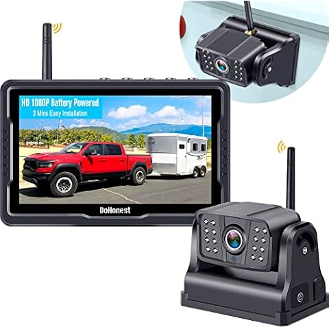  AUTO-VOX Wireless Backup Camera for Car, 3Mins DIY  Installation, Back Up Camera Systems for Truck with Rechargeable  Battery-Powered, Super Night Vision Rear/Front View with 5'' Monitor -TW1 :  Electronics