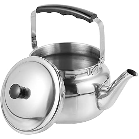 Kettle Stove Top Camping Whistling Kettles for Boiling Water Stainless  Steel Tea Kettle with Ergonomic Handle for Kitchen Restaurant Camping Kettle  Stove Top Kettle (Color : Silver, Size : 3L)