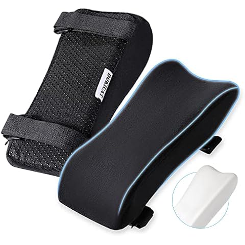 Everlasting Comfort Office Chair Arm Covers w/Cooling Gel Top Layer for Elbow, Forearm Support - FSA HSA Approved Memory Foam Armrest Cover Pads, Arm