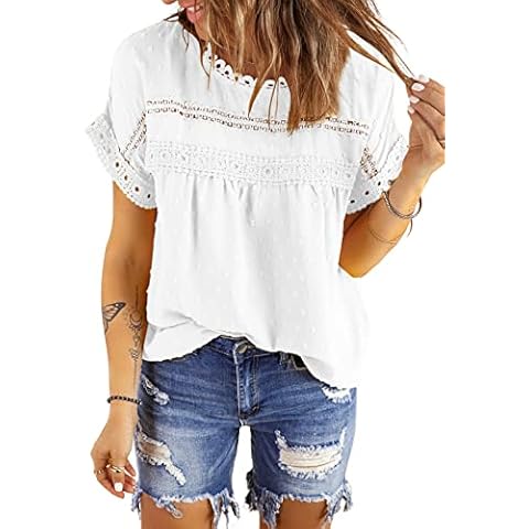 Blooming Jelly Women's Dressy Casual Tops Business Work Blouses 2024 Summer  Button Down Shirts Short Cap Sleeve V Neck Tshirt (Apricot,X-Small) at   Women's Clothing store
