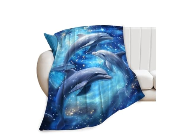 Dolphin Fluffy Blankets thumbnail