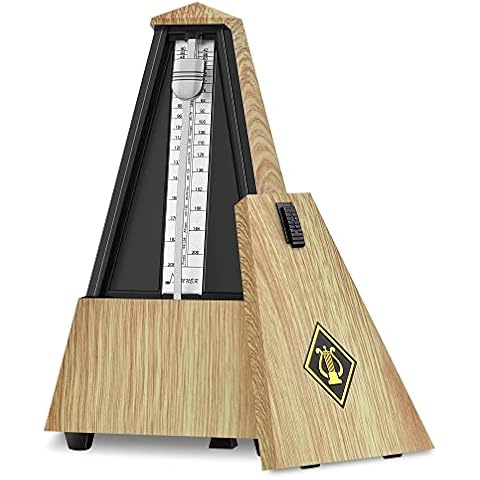 HOSEYIN Mechanical Metronome, Universal Metronome for Piano, Guitar,  Violin,Drums and Other Instruments (Standard, Black)