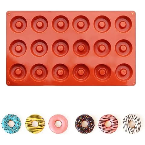 To encounter 24Pack Silicone Donut Pans for Baking, Nonstick Round  Doughnut, Reusable Baking Cups,Muffin Cupcake Molds, 2.5 Ounces Bagel Pan