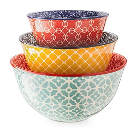 DOWAN White Ceramic Bowls with Lids, Serving Bowls with Lids, Food Storage  Container, 64/42/22/12 oz, Set of 4 