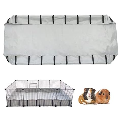 Eiiel Guinea Pig Cages for 2, with Waterproof Plastic Bottom Liner, 8  Square Feet Small Animal House,Hutch Indoor Habitat Cage,Playpen for Small  Pet