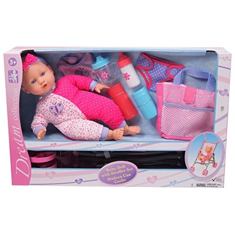Dream Collection 16 Baby Doll Travelling Set in Pink