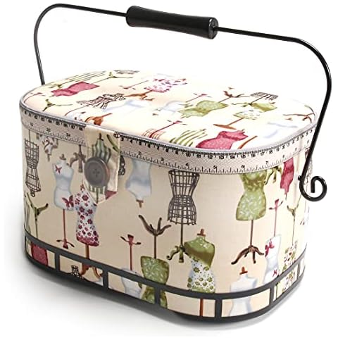 COMFECTO Basic Sewing Basket with complete Sewing Kit