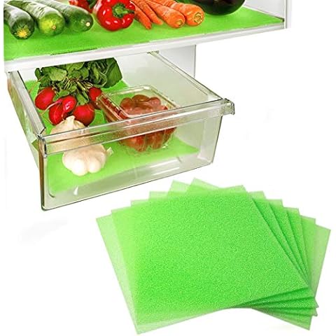  16 Pcs Refrigerator Liners Mats Washable, Refrigerator Mats  Liner Waterproof Oilproof, Shinywear Fridge Liners for Shelves, Cover Pads  for Freezer Glass Shelf Cupboard Cabinet Drawer (4 Color Mixed)