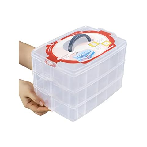 Organizer Storage Box 64 Grids Diamond Painting Storage Containers Bead  Storage Garden Seed Organizer Art Storage Organizer