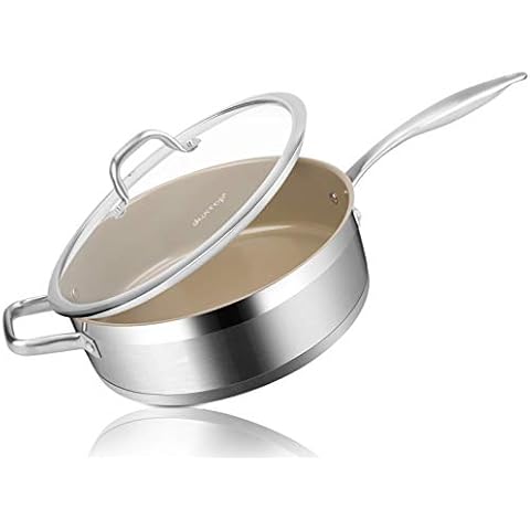 Duxtop Professional Stainless Steel Stock Pot with Glass Lid, Induction  Cooking Pot, Impact-bonded Base Technology, 8.6 Quarts 