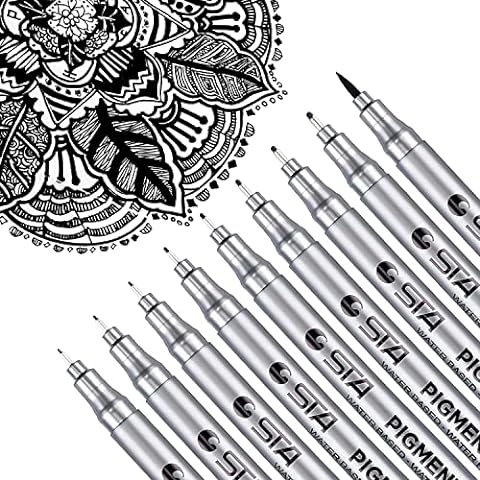  Pen, Pens, Art Pens, Drawing Pens, Fine Point Pen, Micro-Pen,  Sketch Pen, Anime Pens, Micro-Pen Set, Micro-Pens, For Art Supplies, Arts &  crafts, Drawing Supplies, Office School Supplies, Artists Line 