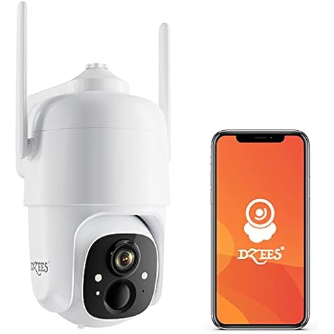 Migtory Security Camera Outdoor 2.4G Wired WiFi Cameras for Home Security,  1080P Dual Antenna Surveillance Camera with Night Vision, AI Motion