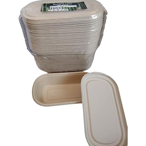 Cafe Vision 41 oz Rectangle Kraft Paper Large Bio Lunch Box - Two Windows -  5 1/4 x 6 x 2 1/2 - 200 count box