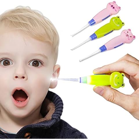 10 Pieces Ear Wax Removal kit for Kids 4 Toddler Ear Cleaner with Led Baby  Earwax Remover and 6 Stainless Steel Wax Remover Earwax Tweezers with