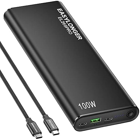 XWIN AC 100W Laptop Power Bank: 76.96Wh Portable Laptop Charger with USB C  PD 60W & 10W Wireless Charging Outlet External Battery Pack for MacBook