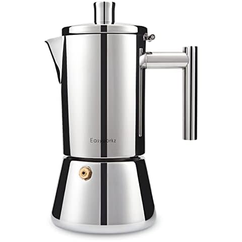 Bialetti - Moka Induction, Moka Pot, Suitable for all Types of Hobs, 4 Cups  Espresso (5.7 Oz), Black