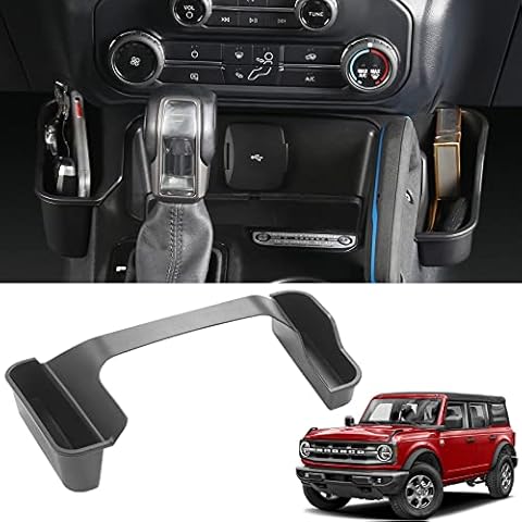 Ecarzo Phone Holder Mount for 2021 2022 2023 Ford Bronco Center Console  Dash Storage Tray Cell Phone Stand Sunglass Holder Accessories