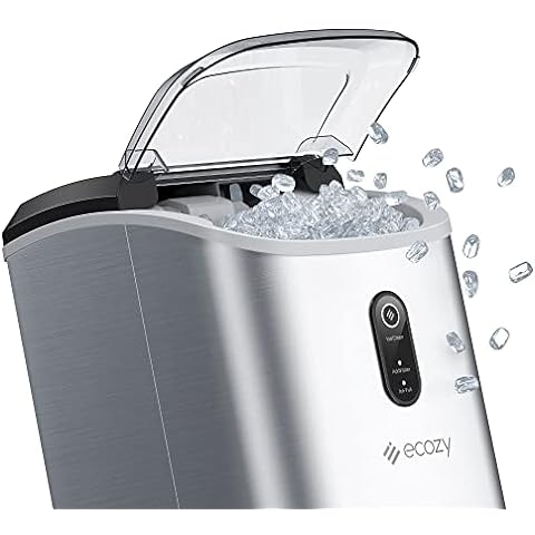  Ecozy Portable Ice Maker Countertop, 9 Cubes Ready In 6  Mins, 26 Lbs In 24 Hours, Self-Cleaning Machine