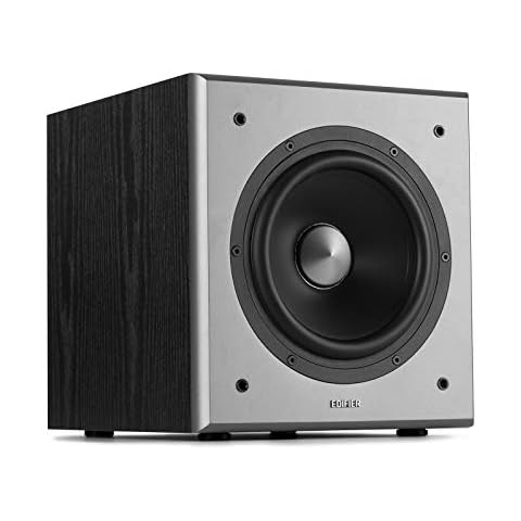 SUB8S Home Theater Powered 8 Slim Subwoofer Down Firing or Wall Mount Sub  