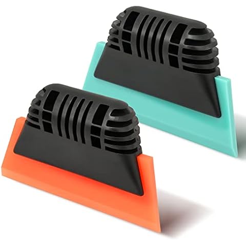 Ehdis 10pcs Vinyl Squeegee Felt Edge Squeegee 4 Inch Car Vinyl Scraper  Decal Applicator Window Tint Tool with Black Fabric Felt Edge