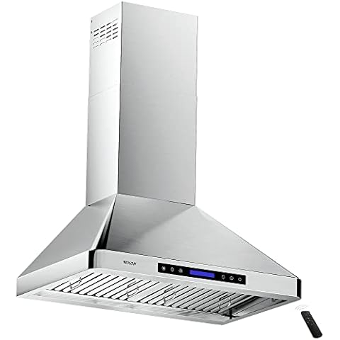 Range Hood Insert, EKON NAB01-30IN 900CFM Built-in Range Hoods  Ducted/Ductless with 4-Speed Soft Touch Panel Control/Dishwasher-safe  Filters, Kitchen