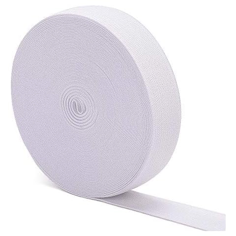 Sewing Elastic 1 Inch X 10 Yard Elastic Band Loose Packaging Made in USA  White 