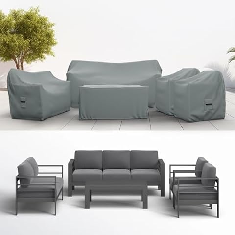 Elastic Patio Furniture Set Covers