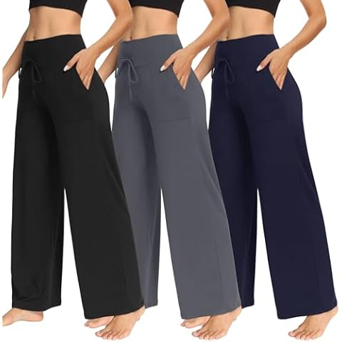 Elastic Waist Athletic Pants for Women