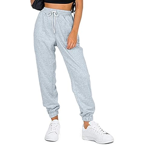 Elastic Waist Sweatpants for Women